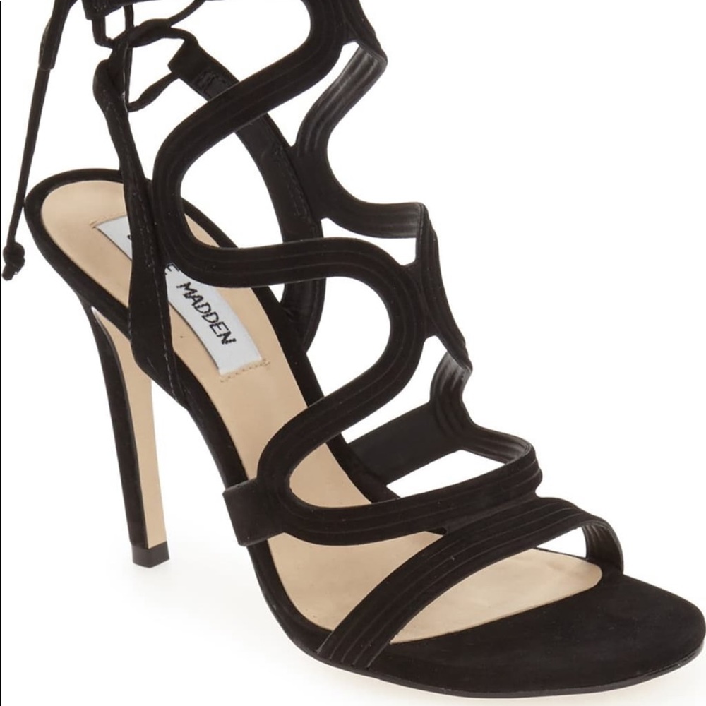 Steve Madden Ava Black Heels - Sz 6.5